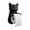 A002- Style B, variant on Bathroom Toilet Paper Dispenser, Cat Toilet Paper Holder, Wall Mounted Toilet Paper Holder, Cat Bathroom Wall Art, 9X6X4.5 Inch Resin Cute Cat Figurine Hanging Tissue Roll