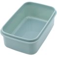 thumbnail image 3 of Caja de conservación de ensalada de frutas portátil Caja de almuerzo plegable Caja de almacenamiento multifuncional a prueba de humedad Cuadrado azul, 11 Feliz Sencillez, 3 of 4