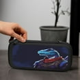 thumbnail image 6 of Armed Dinosaur, Carrying Case For Nintendo Switch & OLED Version, Eva Lightweight Shockproof Protective Pouch Case for Game Console & Accessories with 10 Game Card Slot & Wristband, Black, 6 of 6