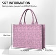 thumbnail image 3 of Large Capacity Tote Bag,Pink Butterfly Pattern Handbag Fashion Luxury Tote Bag,15.7"x13"x 5.1" Inches,Laptop Compatible, 3 of 6