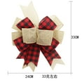thumbnail image 2 of Christmas Bows for Wreath, Black & Red Buffalo Plaid Ribbon Bows Wreath Bows for Christmas Tree, Layer Multi Layer Bows for Christmas Decor, Gift Wrapping Craft Bows Decorative Bows, 2 of 2