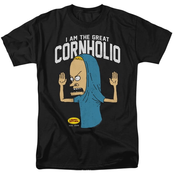 Beavis And Butthead - Cornholio - Adult Unisex Short Sleeve T-Shirt - Black