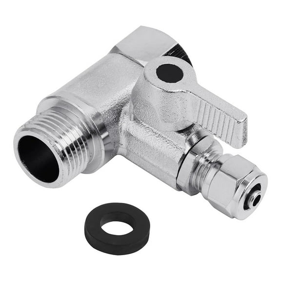 1PC RO Feed Water Adapter 1/2" to 1/4" With Shut-Off Ball Valve Tap