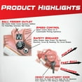thumbnail image 3 of Heater Power Alley Pro Real Baseball Machine - Adjustable Design, Pitches Real Baseballs Up to 45 MPH, Accurate and Portable Training Tool for Batting, Pitching, and Field Practice, 3 of 8