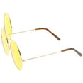 thumbnail image 3 of Oversize Circle Third Eye Sunglasses Slim Arms 56mm (Gold / Yellow), 3 of 4