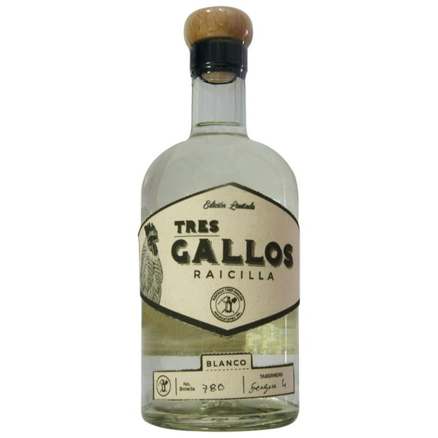 Paquete de 3 Raicilla Tres Gallos Blanco 750 ml