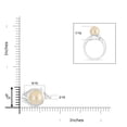 thumbnail image 4 of ANGARA Golden South Sea Cultured Pearl and Diamond Loop Ring in 14K White Gold for Women | June Birthstone, Birthday, Anniversary, Jewelry Gift for Women | Pearl Ring, 4 of 8