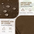 thumbnail image 3 of Kimunuk 14 Piece Outdoor Furniture Replacement Cushions, 5" Foam Foam High-Density, Fits 6-Seat Sectional Rattan Conversation Set, Patio Water-Resistant Sofa Cushions, Chocolate, 3 of 6