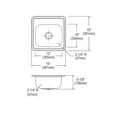 thumbnail image 2 of Elkay BCR151 Celebrity Top Mount Stainless Steel bar Sink with (1) Faucet Hole, 2 of 5