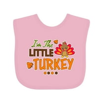 Inktastic Thanksgiving Im the Little Turkey Boys or Girls Baby Bib