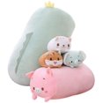 thumbnail image 5 of 20 cm Cute Plush Stuffed Animal Cylindrical Body Pillow,Super Soft Cartoon Hugging Toy Gifts for Bedding, Kids Sleeping Kawaii Pillow， Grey Cat, 5 of 5