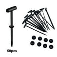 thumbnail image 2 of Oliegs 50 Pcs Universal Nylon Tie Buckle Upgrade Tie Buckle Zip Tie Clips For Multifunctional Nylon Zip Ties T Type Head Zip Ties With Screw Hole For Automotive Engine Home 9cm, 2 of 6