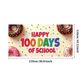 thumbnail image 3 of Happy 100 Days of School Colorful Banner Backdrop Decorations Photo Props Classroom Background Event Supplies, 3 of 4