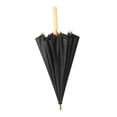 thumbnail image 4 of 16 costillas de palo retro retro decorativo a prueba de viento a prueba de agua, mango de madera portátil de madera clásico para fiestas de Negro, 4 of 8