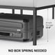thumbnail image 4 of Durable metal platform marco de cama tamaño individual size: 14 pulgada negra, ample almacenamiento, steel slat support, no box spring, heavy-duty construction, 4 of 7