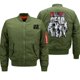 thumbnail image 5 of Chaqueta de bombardero con cremallera gruesa para hombre, ropa de otoño, estilo militar, táctica, de la Fuerza Aérea, estilo hip hop, 5 of 5