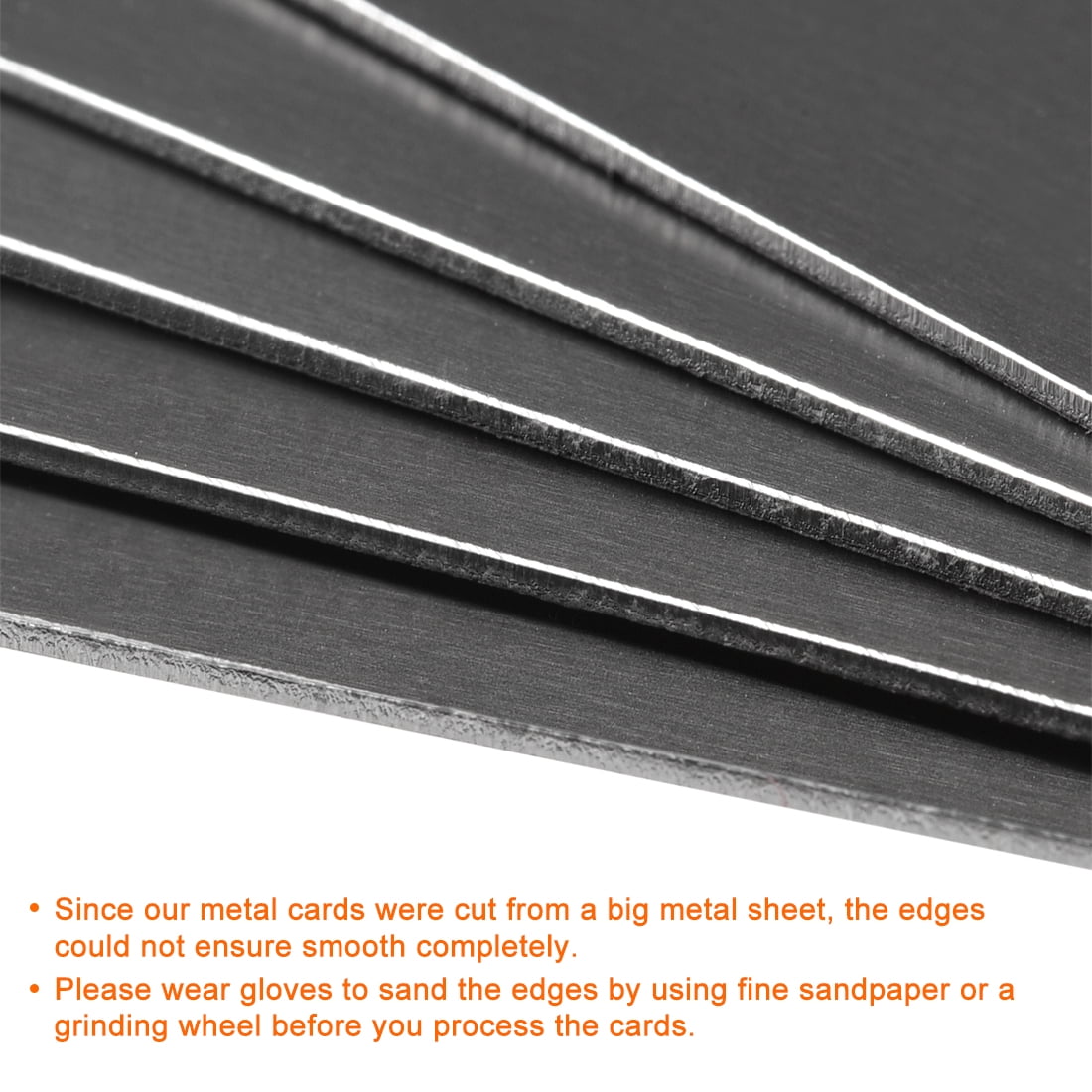 Unique Bargains Blank Metal Cards Anodized Aluminum Plate 3.94" x 2.36" x 0.04"