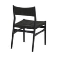 thumbnail image 3 of Pasadena Erie 5 Piece Round Dining Set in Walnut and Black Finish with Paper Cord Chairs, 3 of 8