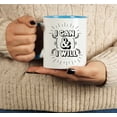 thumbnail image 5 of Inkdotpot I Can & I Will 11oz CeramicCoffeeMug Gift For Employee Boss Coworkers Inspirational Quotes-Blue, 5 of 6