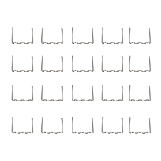Universal 100 piezas/juego precortado 0 6mm-0 8mm grapas planas de onda caliente para
