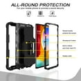 thumbnail image 2 of SaniMore for LG Velvet Case with Hidden Bracket Rugged Heavy Duty Protective [Hard PC Back + Silicone Bumper] Shokcproof Anti-drop Tri-layer Hybird Shell For LG Velvet 5G 2020 LM-G900, Black, 2 of 7
