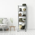 thumbnail image 6 of Seville Classics UltraDurable® 5-Tier NSF Steel Wire Shelving, 24" W x 18" D, Plated Steel, 6 of 11