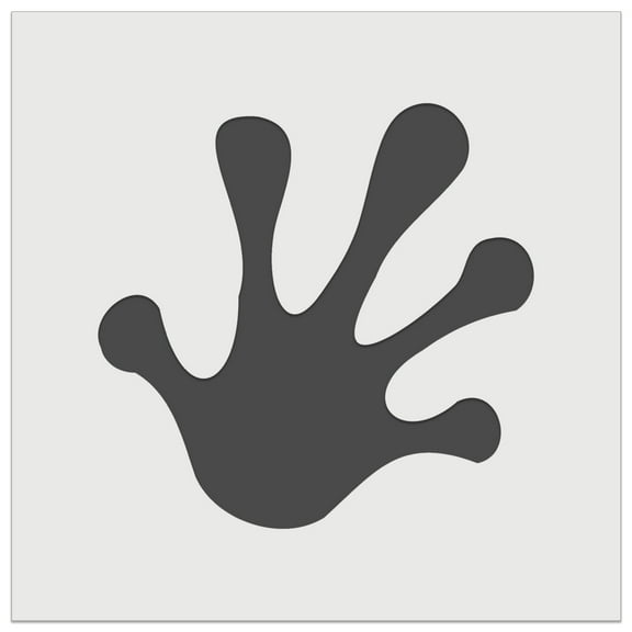 Frog Toes Footprint DIY Cookie Wall Craft Stencil - 5.5 Inch