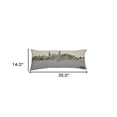 thumbnail image 5 of 35" White Charleston Daylight Skyline Lumbar Decorative Pillow, 5 of 6