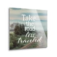 thumbnail image 2 of Road Less Traveled Pine Green Path 24 x 24 Glass Wall Hanging Sign, 2 of 4