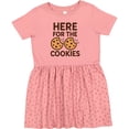 thumbnail image 3 of Inktastic Here for the Cookies Funny Food Girls Toddler Dress, 3 of 5