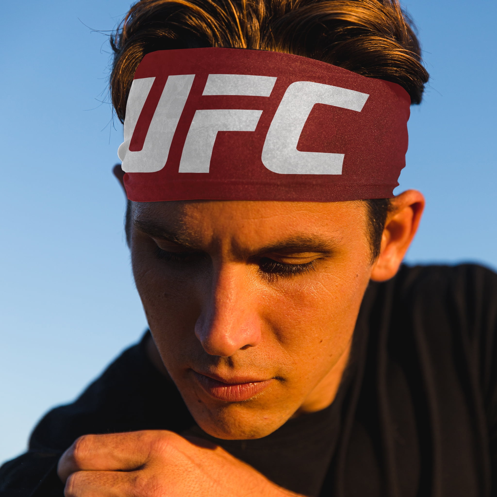 Hibaihin (取寄) UFC テクスチャー テーパード ヘッドバンド Suddora UFC Texture Tapered Headband  Red/White Seiki Hin-observatorikujteses.al