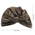 thumbnail image 2 of unbranded Pañuelo Turbante Dorado Y Ajustable Para Uso Diario Y Eventos Especiales, 2 of 8