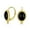 Black-Onyx, variant on Bling Jewelry Womens Black Onyx Cable Edge Oval Gemstone Drop Earrings Gold Plated .925 Silver