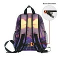 thumbnail image 5 of FORMRS School Backpack with Front Zippered Pocket 12" Student Travel Daypack, Night Purple Road, 5 of 6