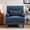 Chenille-Navy, variant on UIXE Accent Chair Chenille Upholstered Armchair for Living Room, Comfy Nailhead Trimed Arm Chair Bedroom Retro Reading Seat with Solid Wood Legs - Gray