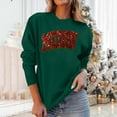 thumbnail image 4 of Womens Plus Size Christmas Sweatshirts 3/4 Length Sleeve Tops Xmas Graphic Christmas Top Funny Causal Christmas Shirt Tops Fleece Xmas Holiday Top, 4 of 6