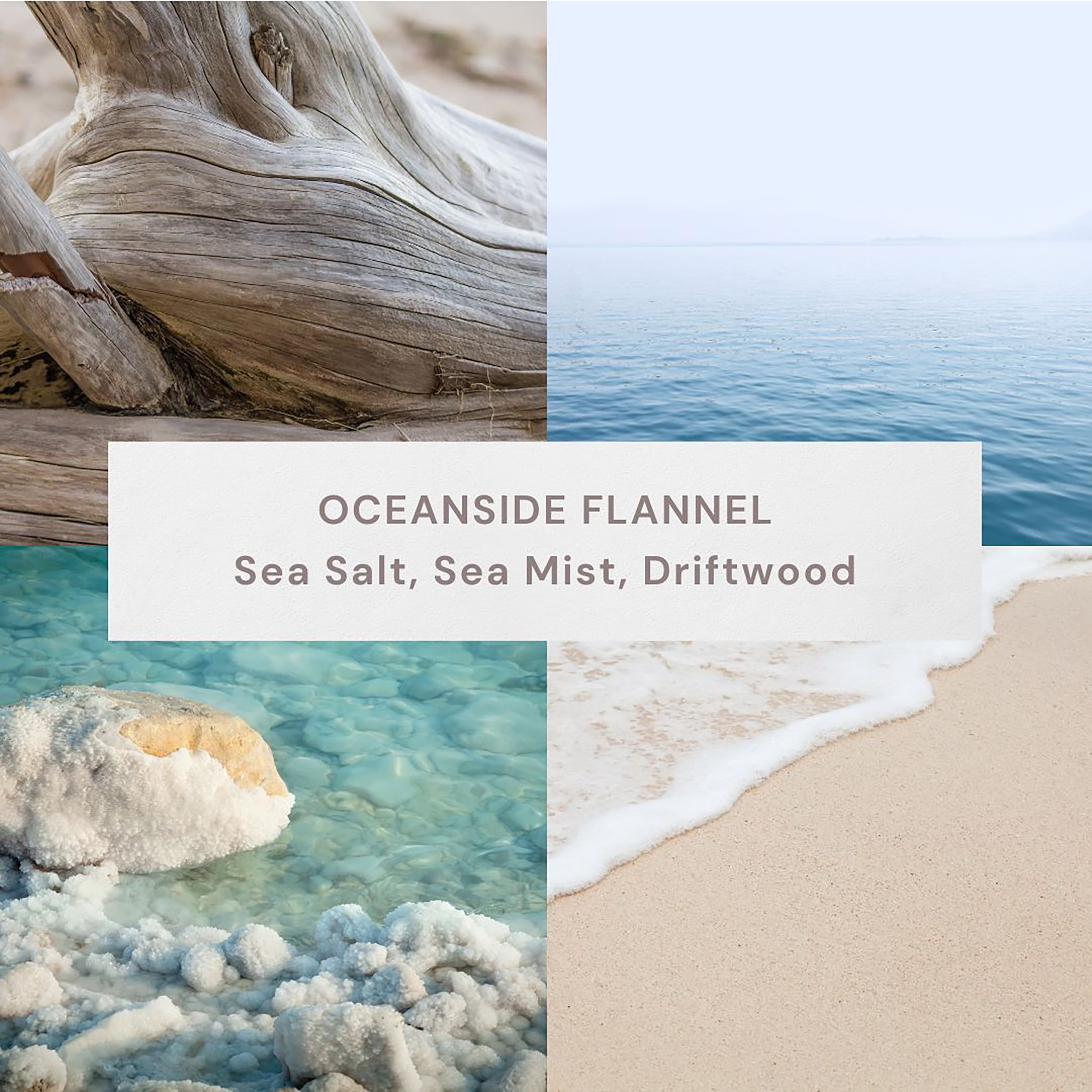 Bougie parfumée en pot ombré à 2 mèches à la cire de paraffine 12 oz Better Homes & Gardens, Flanelle océanique Mélange de cire de paraffine