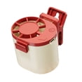 thumbnail image 3 of Ventilador con clip para la cintura, ventilador de bolsillo, ventilador de mesa recargable de 3 velocidades, ventilador portátil personal Rojo Blanco, 3 of 9
