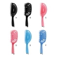 thumbnail image 4 of Vented Hair Brush Professional Comb Wet Dry Combs Beauty Healthy Styling Tools for Salon Home Use Detangling Curly Blue Elliptic Type, 4 of 6