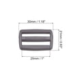 thumbnail image 2 of Unique Bargains 1 Inch Tri-Glide Slide Buckles Webbing Strap Fastener, Gray, 50 Pack, 2 of 5