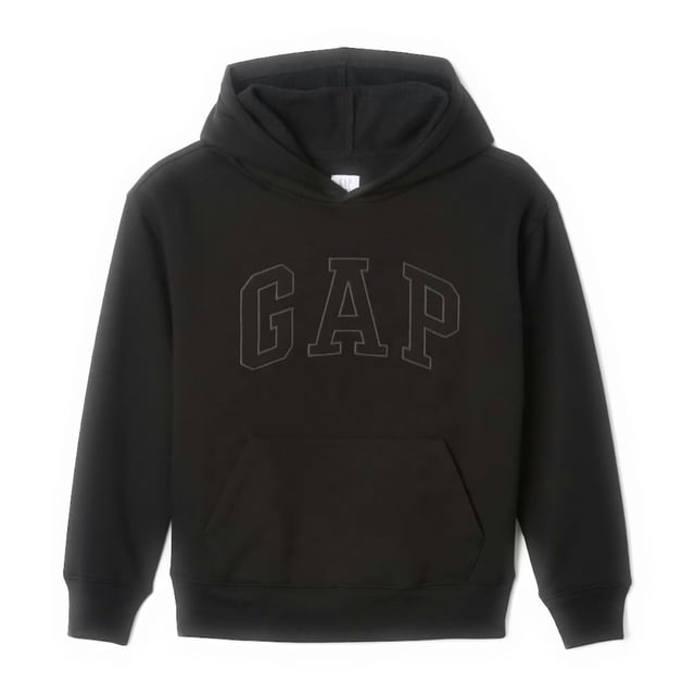 Sudadera con Capucha Estampada GAP para Niños, Color Negro, Talla XS