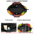 thumbnail image 3 of Colorful Rainbow Checkered Pattern Travel Tote Bags for Women Carry On,Large Weekender Bags for Women Travel,Multi Functional Duffle Bag for Work,Shopping,Sports, 3 of 5