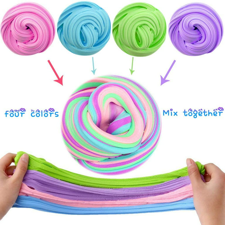250ml Fluffy Slime Toys Putty Soft Clay Antistress Light