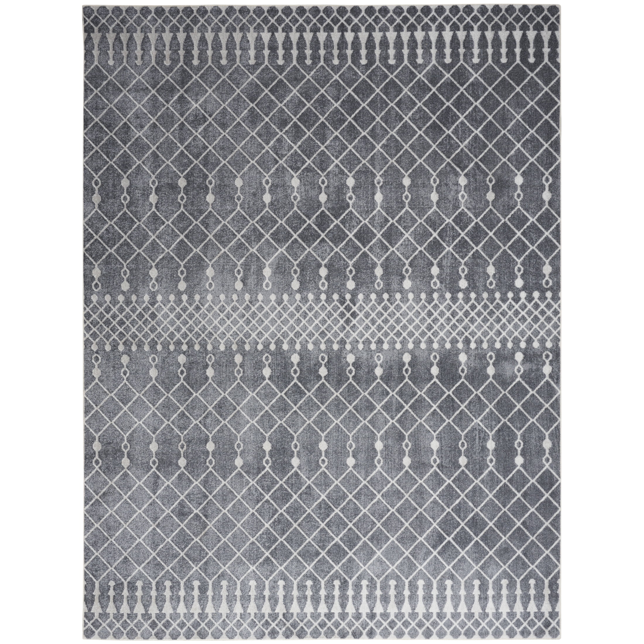 Nourison Astra Machine Washable 9' x 12' Denim Bohemian Indoor Rug