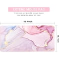thumbnail image 2 of Extended Gaming Mouse Pad(35.4x15.7 in), Large Desk Pad Laptop Computer Keyboard Mat Waterproof Desk Decor Writing Pad for Work, Game, Office, Home - Pink Marble, 2 of 6
