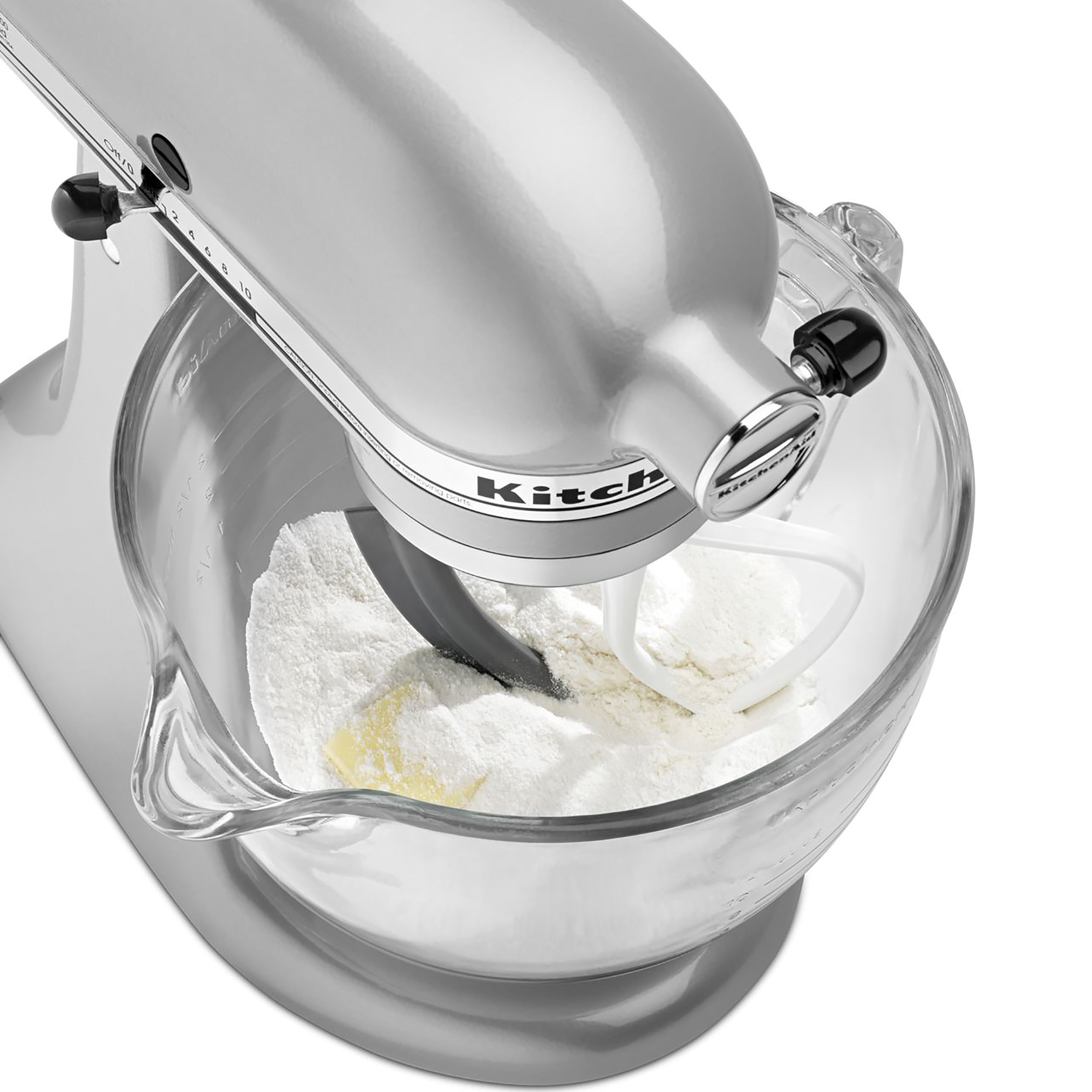Gdrtwwh Glass Bowl for KitchenAid 4.5-5 Quart Tilt-Head Stand  Mixer,Replacement with KitchenAid Artisan Mixer Glass Bowl