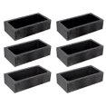 thumbnail image 1 of AD-6 Pieces High Purity 1 KG Graphite Ingot Mold Crucible Mould For Melting Casting Refining Gold Silver Metal Other Metal, 1 of 1