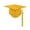 Yellow-child, variant on Academic Bachelor Hat School Congratulation Adult Hat Ceremony Party Supply for Parties and Performances