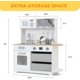thumbnail image 4 of ChaoLink Cocina de juguete para niños, set de juego de cocina de madera para niños con luces y sonidos reales, para niños pequeños y niños, 4 of 7