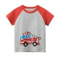 thumbnail image 3 of 4-Pack Toddler Boys' Short Sleeve Crewneck T-Shirts Top Tee Size 2-7 Years Cotton T-Shirt, 3 of 5